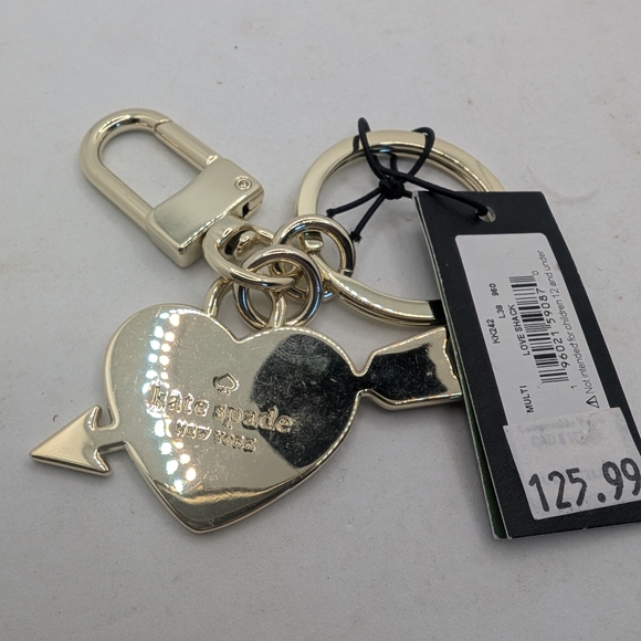 Kate Spade Love Shack Bag Charm Keychain - Picture 2 of 3